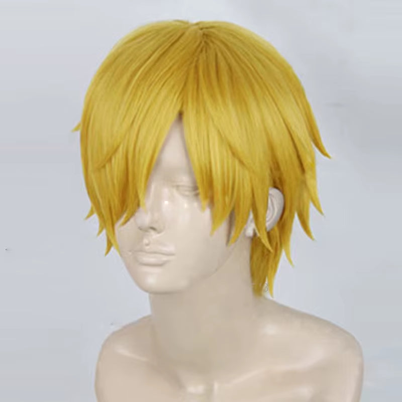 One Piece Anime Sanji Cosplay Wig 