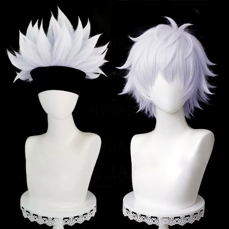 Gojo Satoru Cosplay Jujutsu Kaisen Wig + Accessories