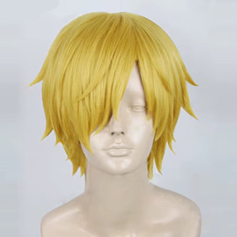 One Piece Anime Sanji Cosplay Wig 