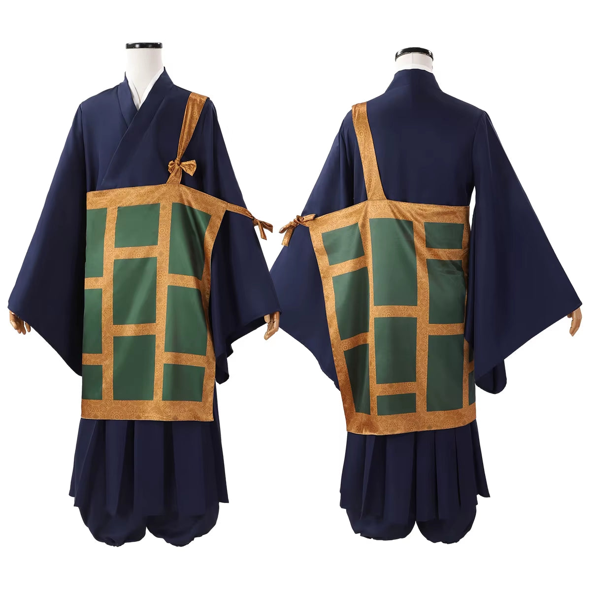 Jujutsu JJK Manga Anime Suguru Geto Cosplay Costume Wig Dark Blue Kimono Top Skirt Pants Cassock Rose Net Halloween Gift