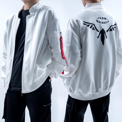 Tokyo Anime Kazutora Hanemiya Cosplay Costumes White Jacket with One Earing Casual Daily Wear Halloween Christmas Gift