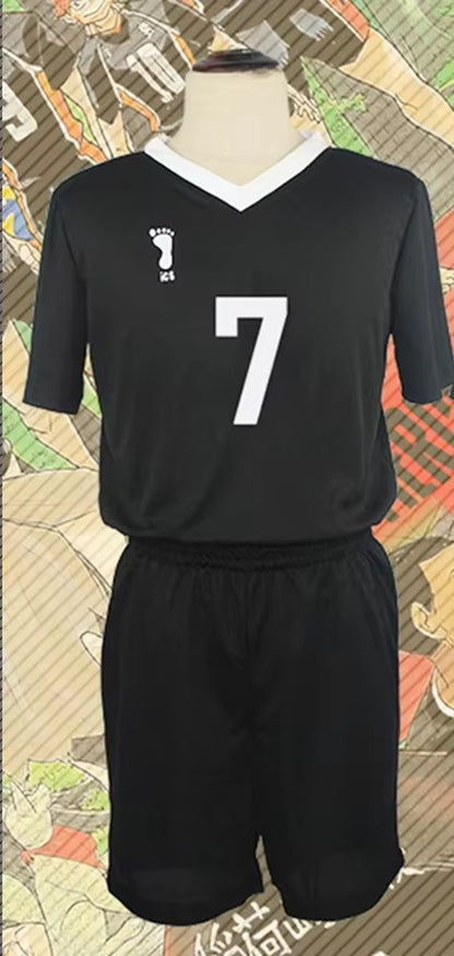 Inarizaki High School Miya Atsumu Cosplay Costume Black Suit Uniform Anime Volleyball Jersey Sportswear