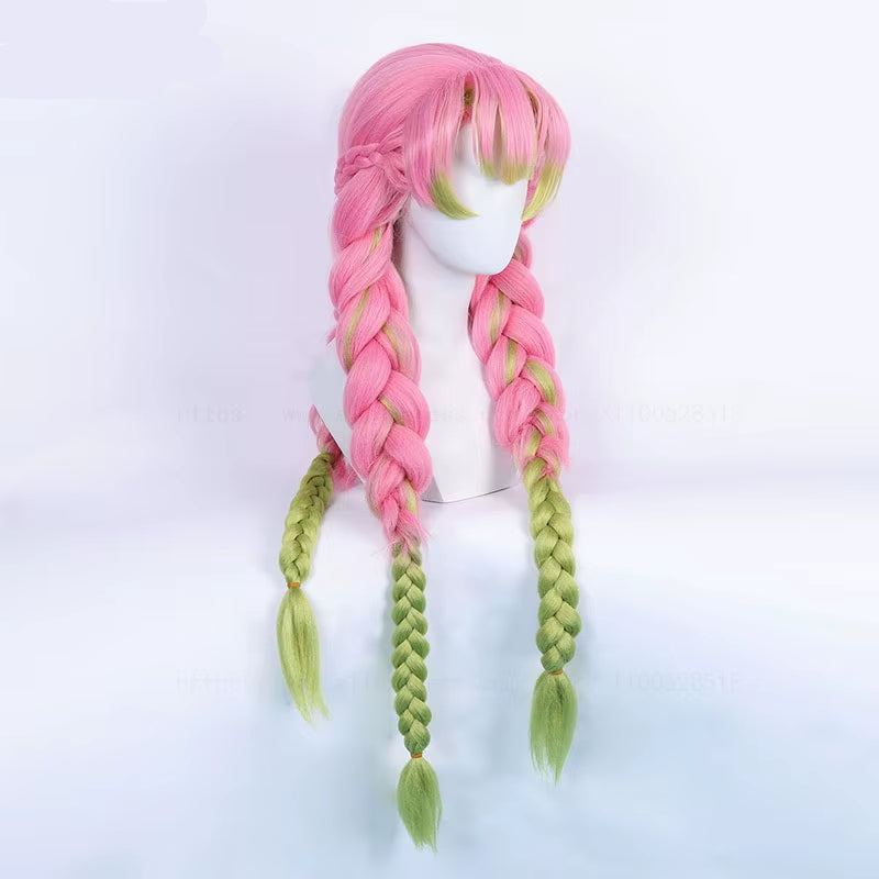  Mitsuri Kanroji Cosplay Demon Slayer Wig 