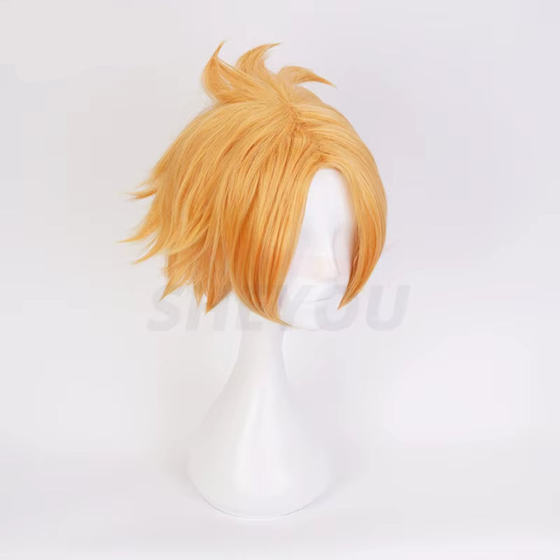 Anime Kaminari Denki Cosplay Wig Boku No Hero Academia Heat Resistant Hair Synthetic Cosplay Wigs + Wig Cap