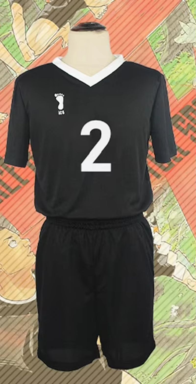 Inarizaki High School Miya Atsumu Cosplay Costume Black Suit Uniform Anime Volleyball Jersey Sportswear