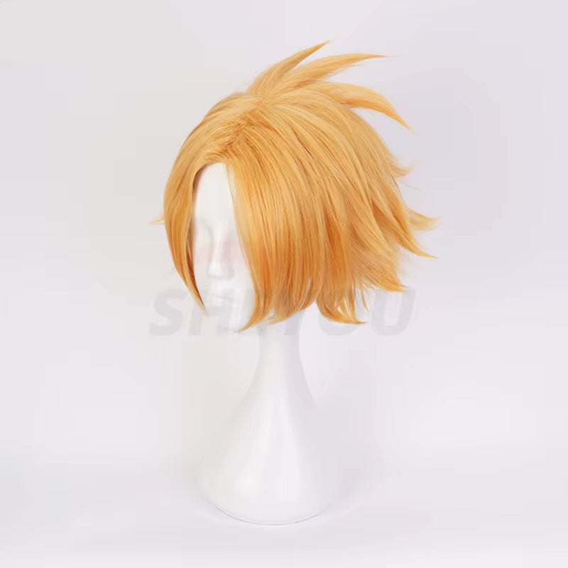 Anime Kaminari Denki Cosplay Wig Boku No Hero Academia Heat Resistant Hair Synthetic Cosplay Wigs + Wig Cap