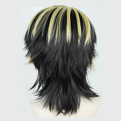 Hanemiya Kazutora Cosplay Tokyo Revengers Anime Wig + Earring w/ Tattoo