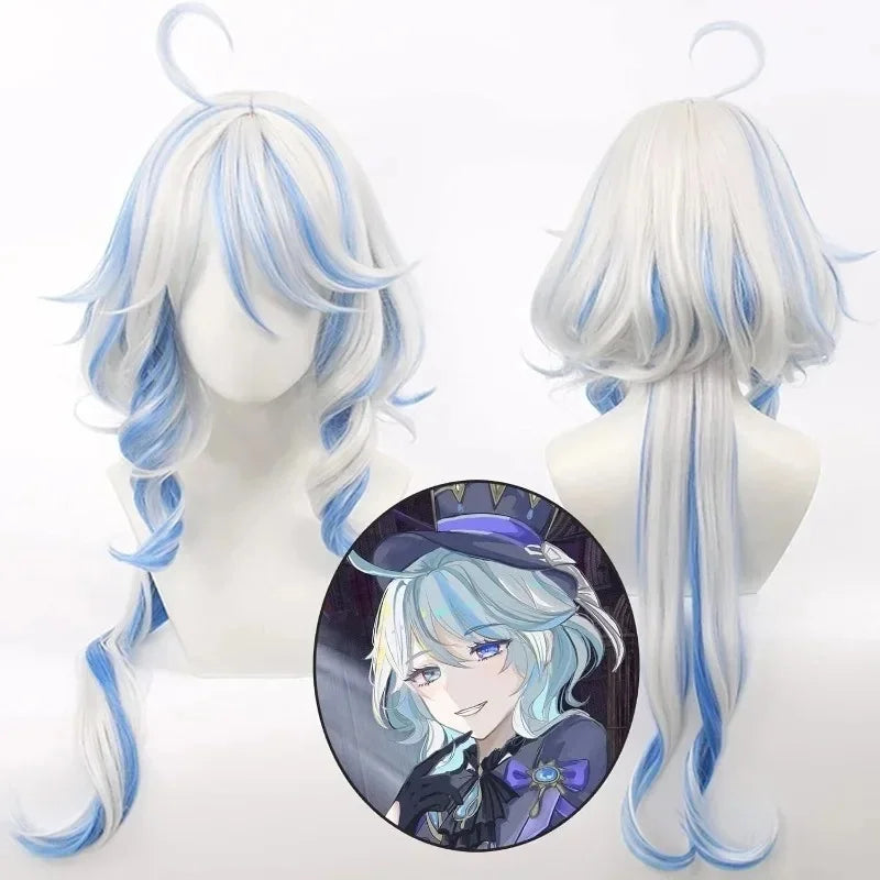 Furina Cosplay Genshin Impact Game Costume + Wig 