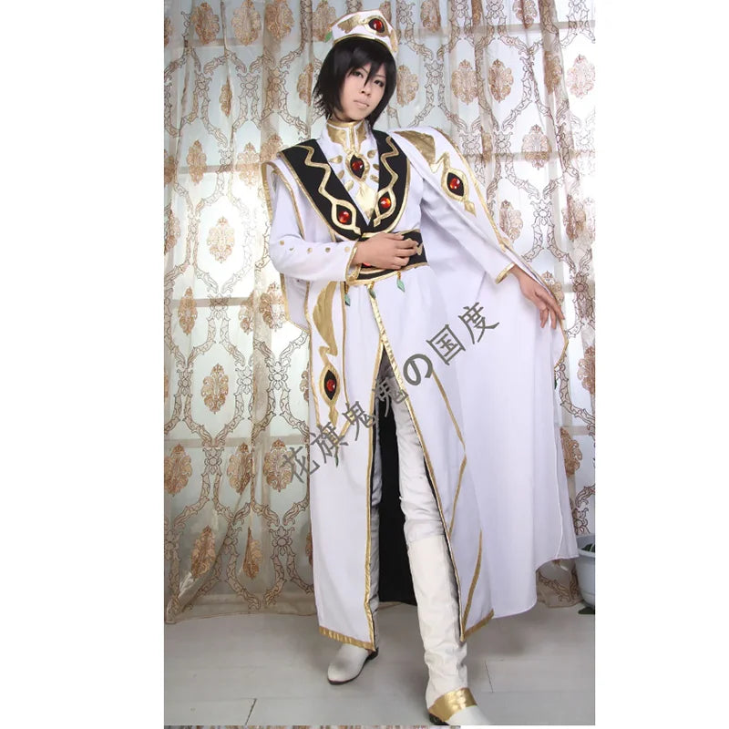 Lelouch Lamperouge Emperor Cosplay Code Geass Anime Costume 