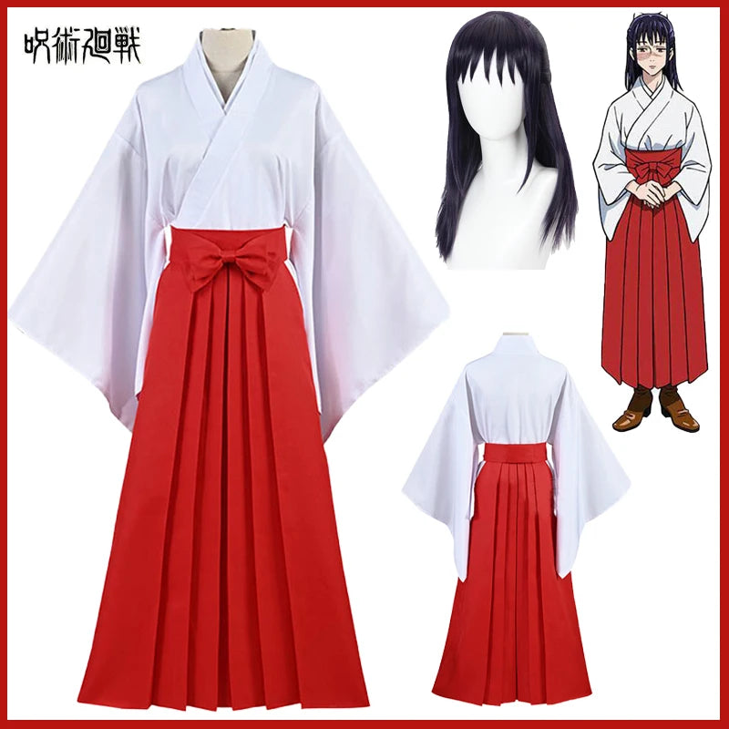 Iori Utahime Cosplay Jujutsu Kaisen Costume + Wig