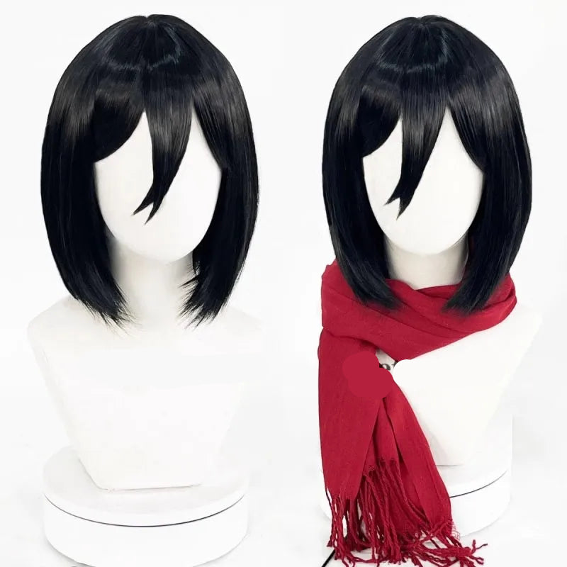 Ackerman Mikasa Cosplay Attack on Titan Anime Wig