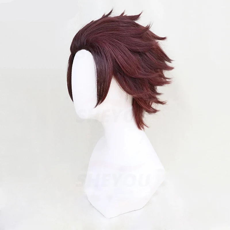 Tanjiro Kamado Cosplay Demon Slayer Anime Wig