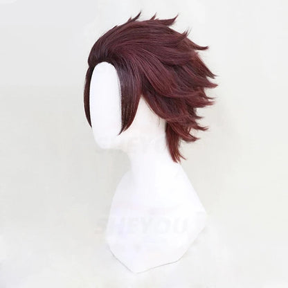 Tanjiro Kamado Cosplay Demon Slayer Anime Wig