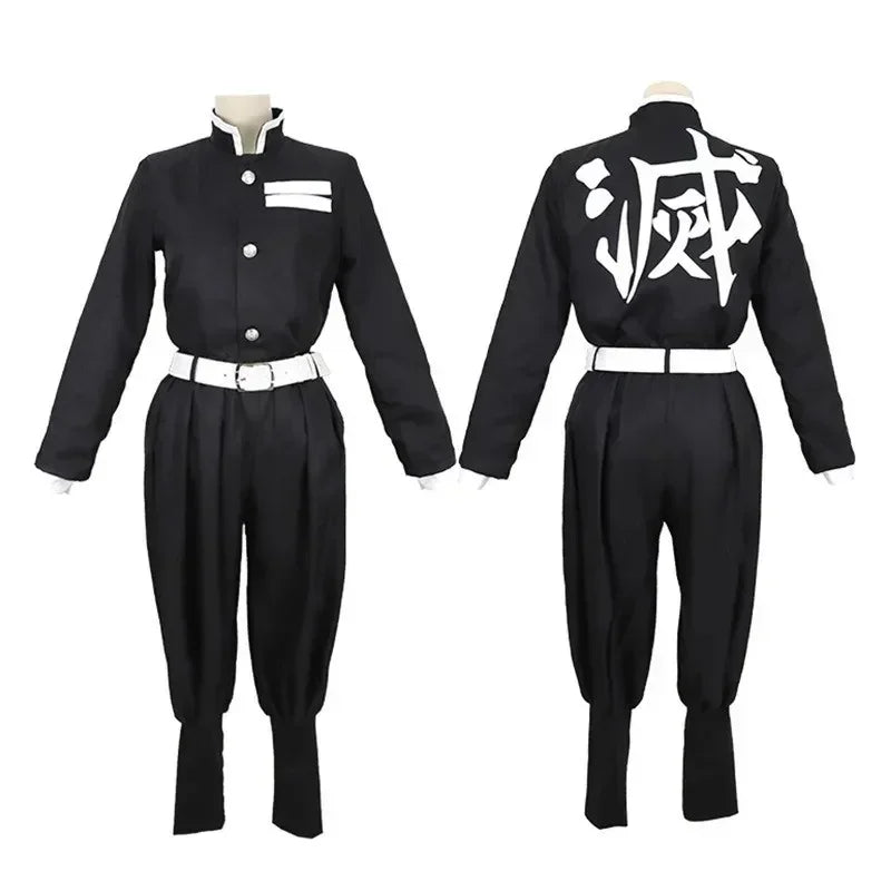 Anime Demon Slayer Kimetsu No Yaiba Agatsuma Zenitsu Costume Cosplay Donna Kimono Uniforme Halloween Christmas Party Clothes