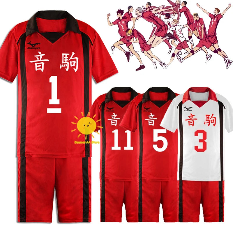 Haikyuu Cosplay Nekoma High School Team Uniform Number 1 / 3 / 5 / 11