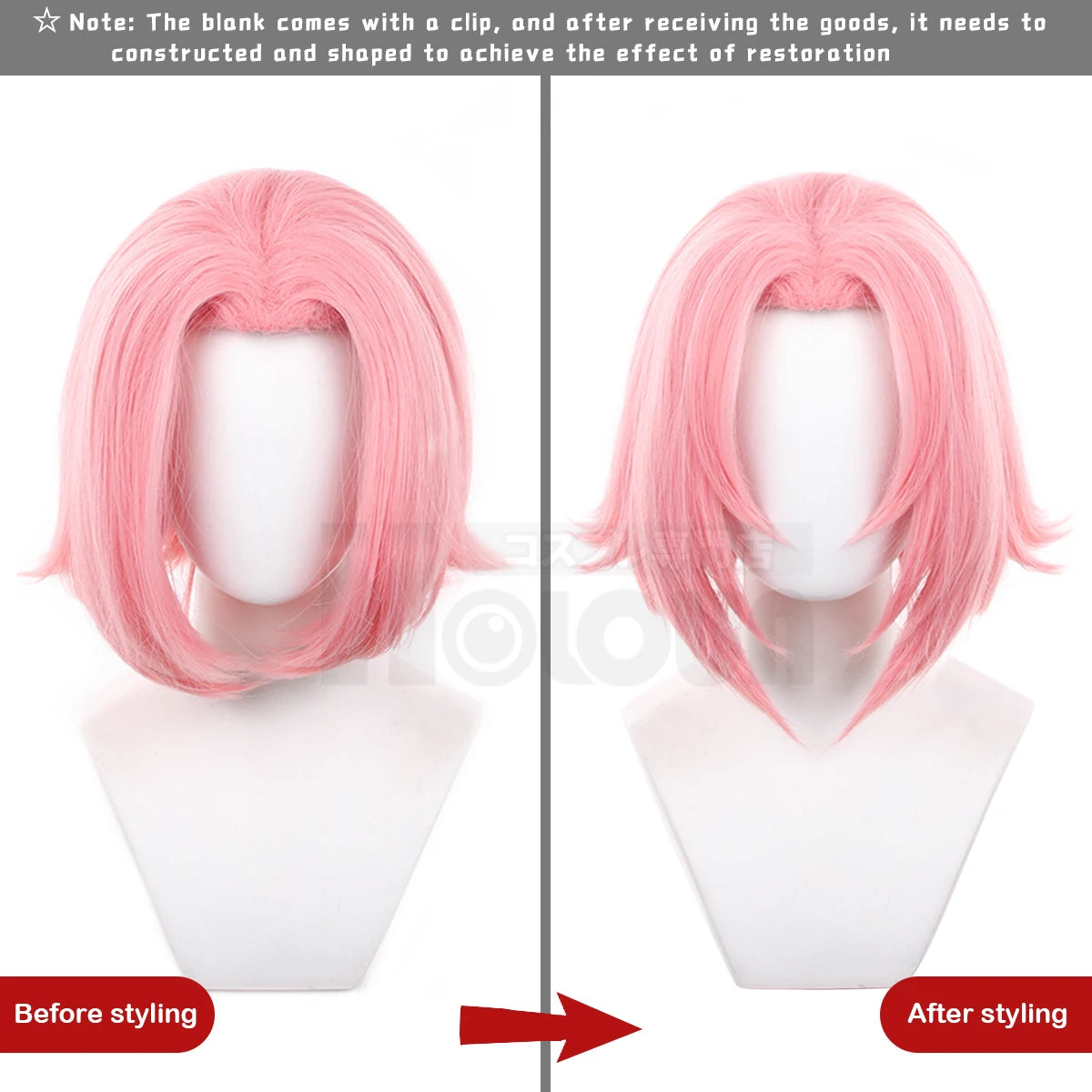 Sakura Haruno Cosplay Naruto Anime Wig