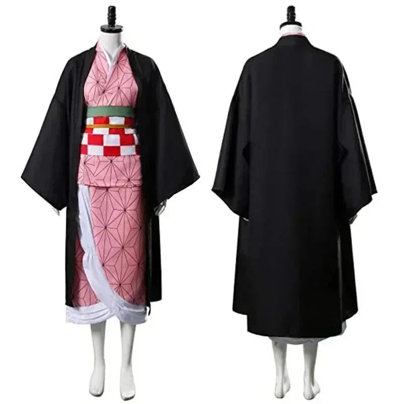 Nezuko Cosplay Demon Slayer Anime Costume + Wig