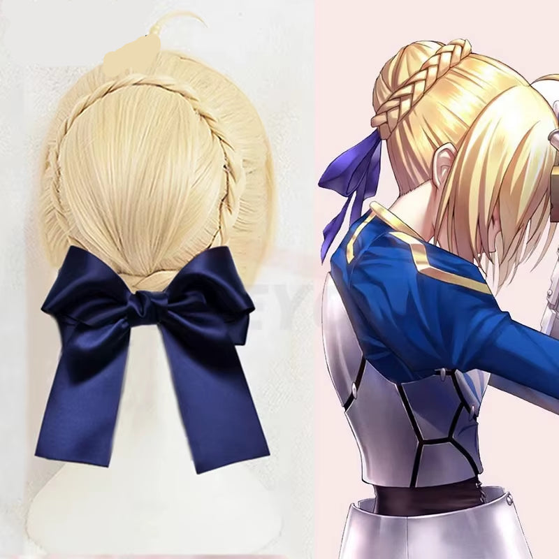 Alter Saber Cosplay Fate Stay Night Anime Wig 