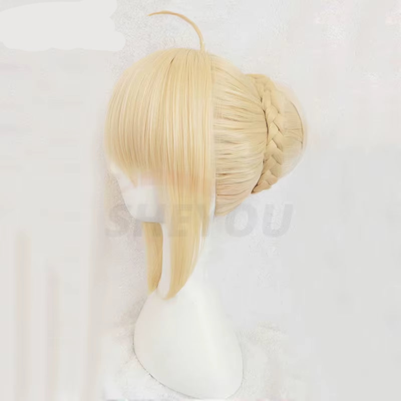 Alter Saber Cosplay Fate Stay Night Anime Wig 